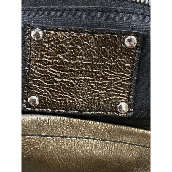 Prada Milano Leather Shoulder Bag Tote Metallic Ombre Leather - Picture 6 of 10